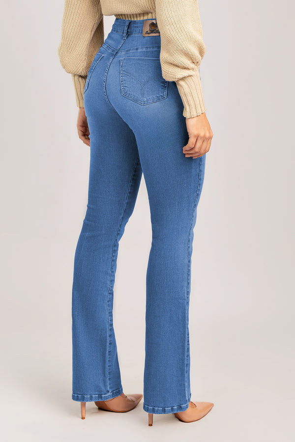 Calça Boot Cut Jeans Feminina