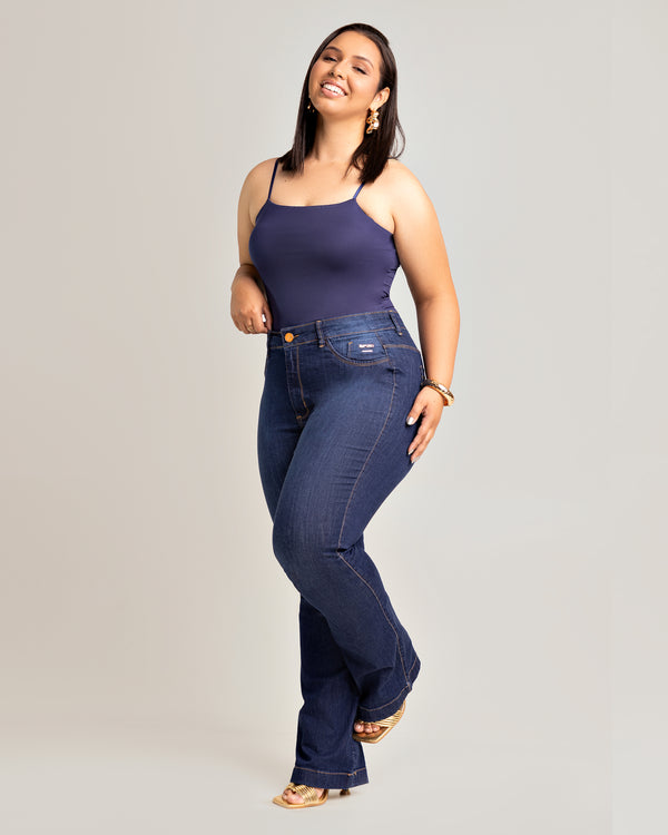 Calça Jeans Boot Cut Plus Size