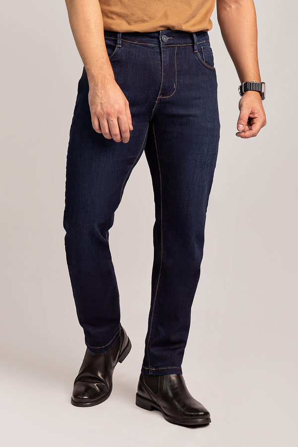 Calça Jeans Masculina Regular Slim Escura