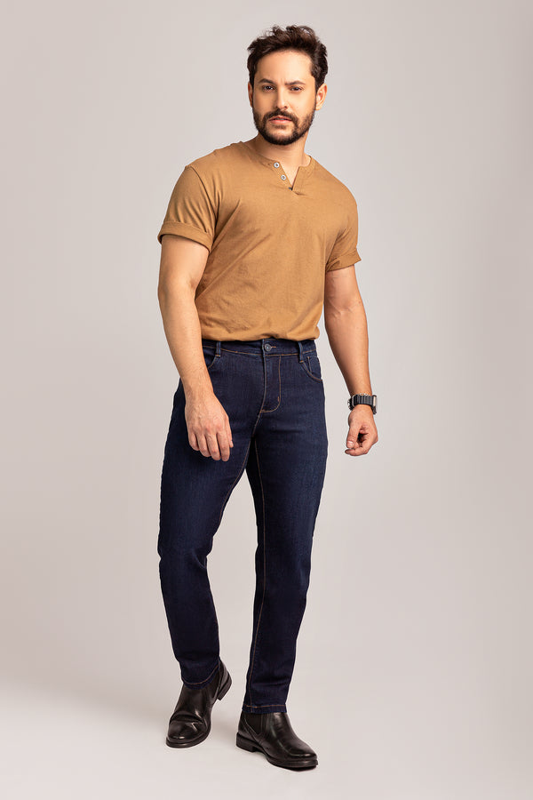 Calça Jeans Masculina Regular Slim Escura