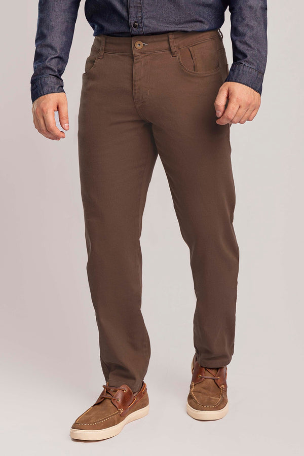 Calça Jeans Masculina Tradicional Marron