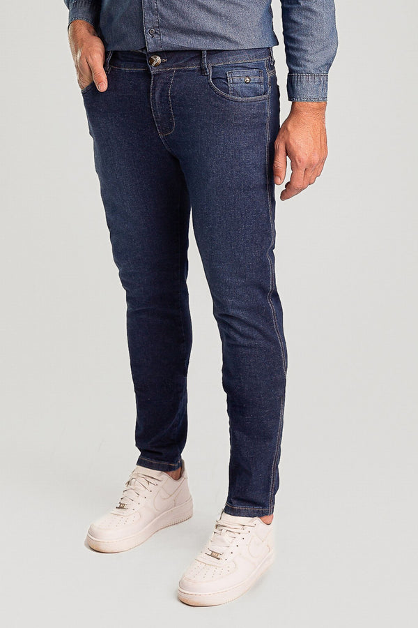 Calça Jeans Masculina Tradicional Regular Slim