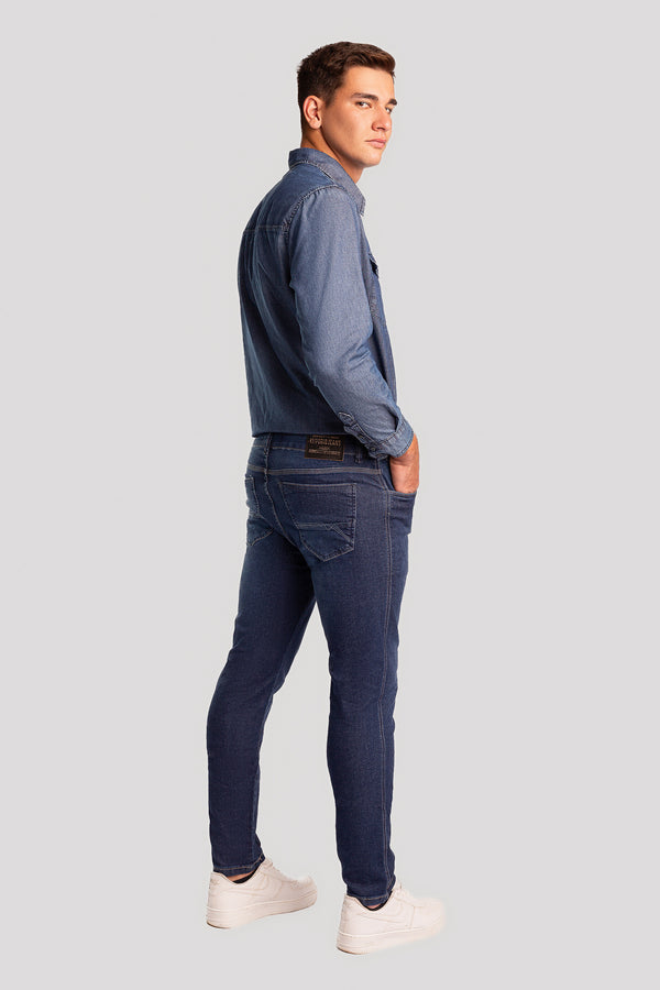 Calça Jeans Masculina Tradicional Regular Slim