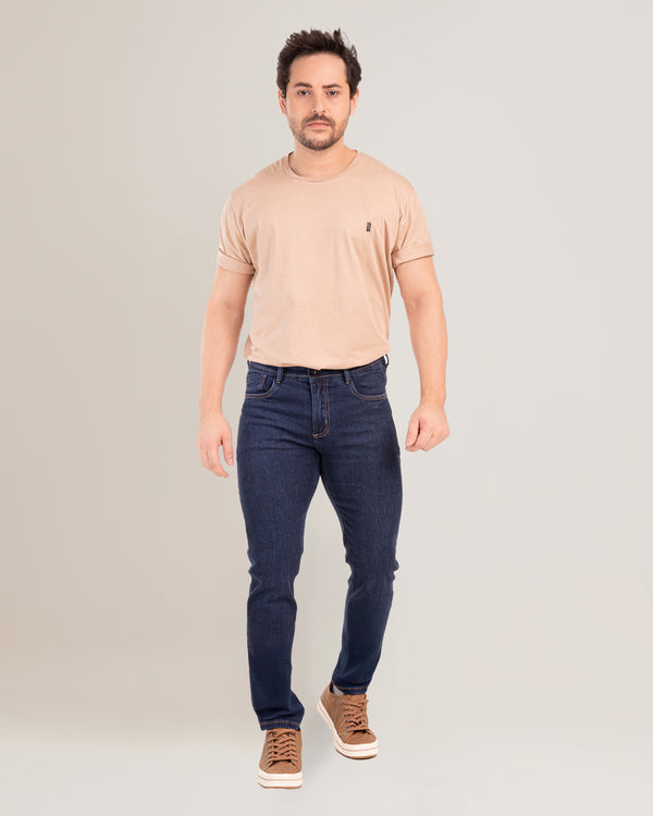 Calça Jeans Masculina Tradicional Regular Slim