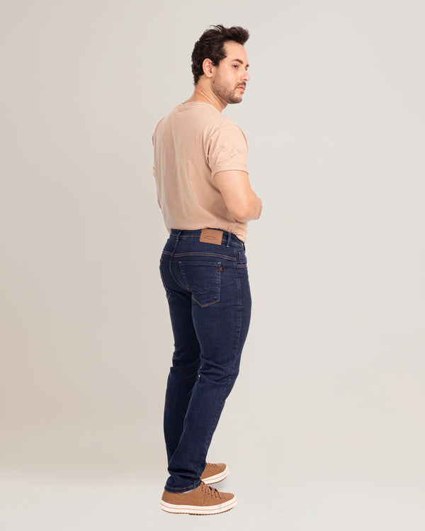 Calça Jeans Masculina Tradicional Regular Slim