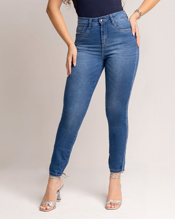 Calça Cigarrete Jeans Feminina