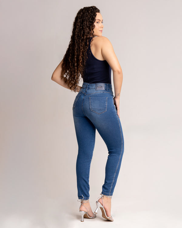 Calça Cigarrete Jeans Feminina