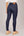 Calça Jeans Escura Feminina Skinny Cintura No Lugar