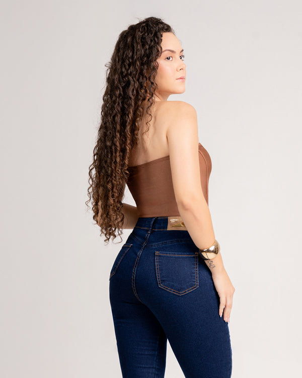 Calça Jeans Skinny Feminina Azul Marinho