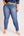 Calça Plus Size Skinny Chapa Barriga Jeans Claro Com Cinto