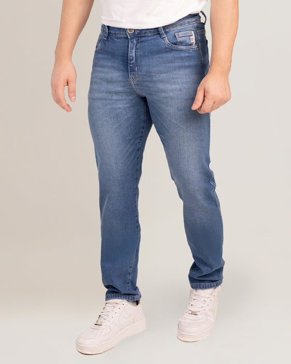 Calça Jeans Masculina Tradicional Regular Slim