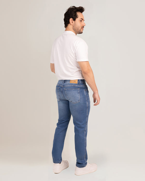 Calça Jeans Masculina Tradicional Regular Slim